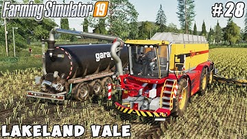 Harvesting & selling canola crops, spraying slurry with new vehicle | Lakeland Vale 2 | FS 19 | #28