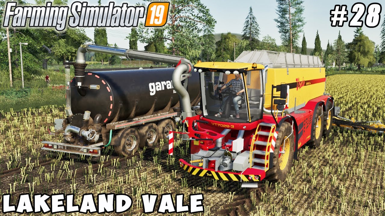 Harvesting & selling canola crops, spraying slurry with new vehicle | Lakeland Vale 2 | FS 19 | #28
