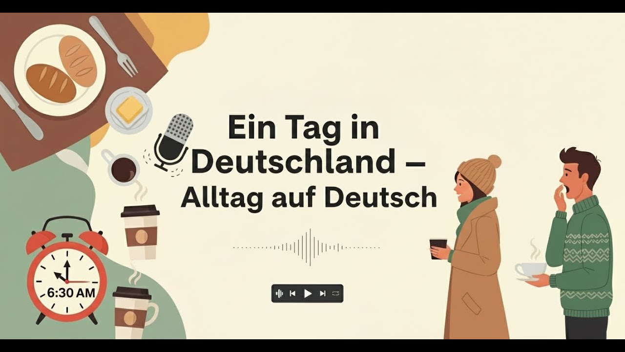 A Day in Germany – Everyday Life in German [A2 - B1] #deutschlernen #deutsch #deutschfüranfänger