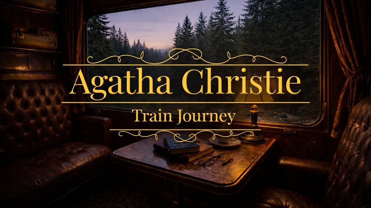 Midnight Express | Vintage Luxury Train Ambience 🚂 Rain, Distant Thunder & Mysterious Atmosphere