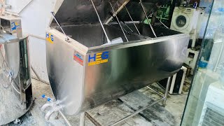 Milk chiller double door double compressor