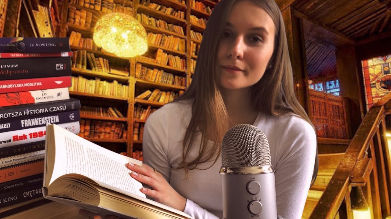 ASMR po polsku 🌙 Porządki w Bibliotece 📚🦉(roleplay, tapping, polish whisper, sleepy paper)