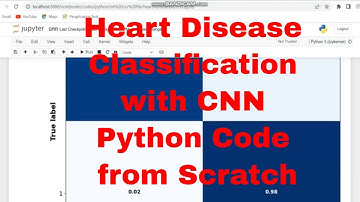 Heart Disease Classification with CNN Python Code from Scratch / CNN Python from scratch
