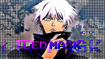 Led mask on alight motion || ib shoko