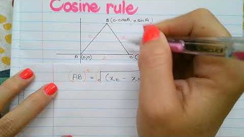 Grade 11 Proof of Cosine and Area Rule