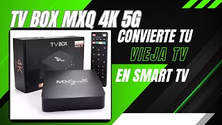 ✔️TV BOX ANDROID MXQ 4k PRO 5G MIRA LO QUE PUEDES HACER