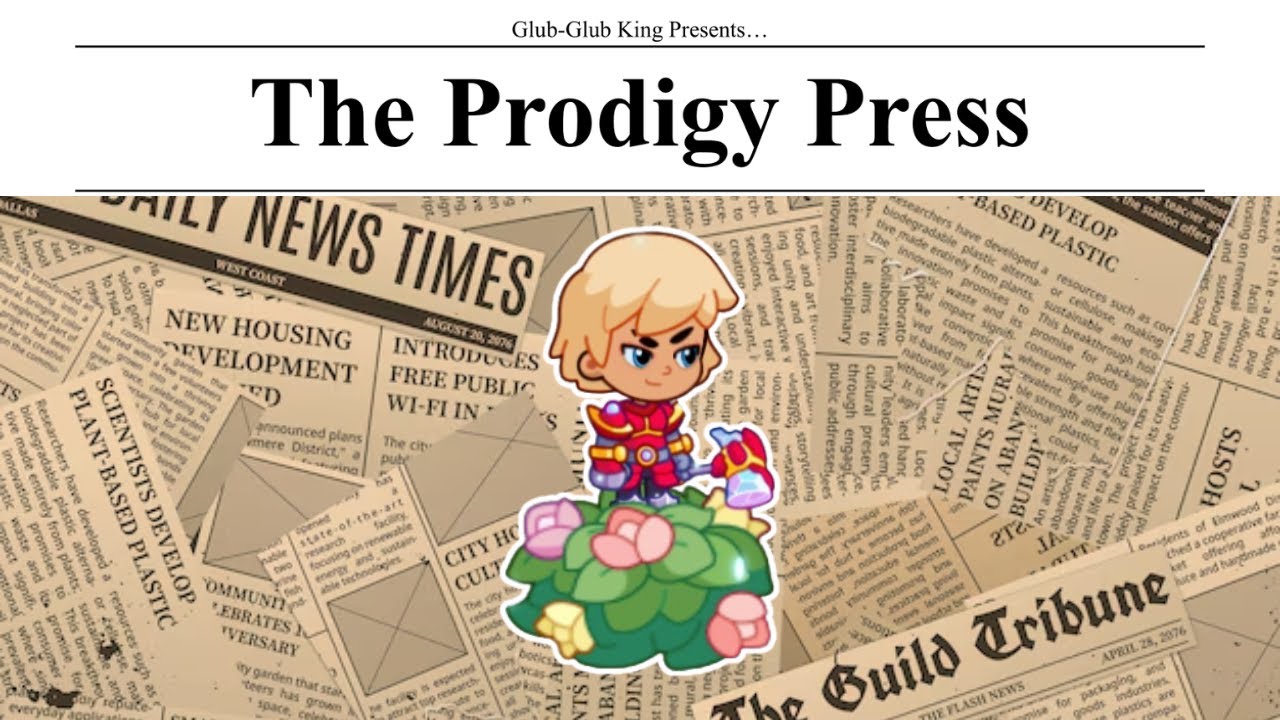 Introducing... The Prodigy Press | Prodigy Math Game - YouTube