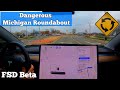 Tesla Self Driving Beta Tested on Dangerous Roundabout, Speed Bumps, Downtown, and more! FSD Beta 6