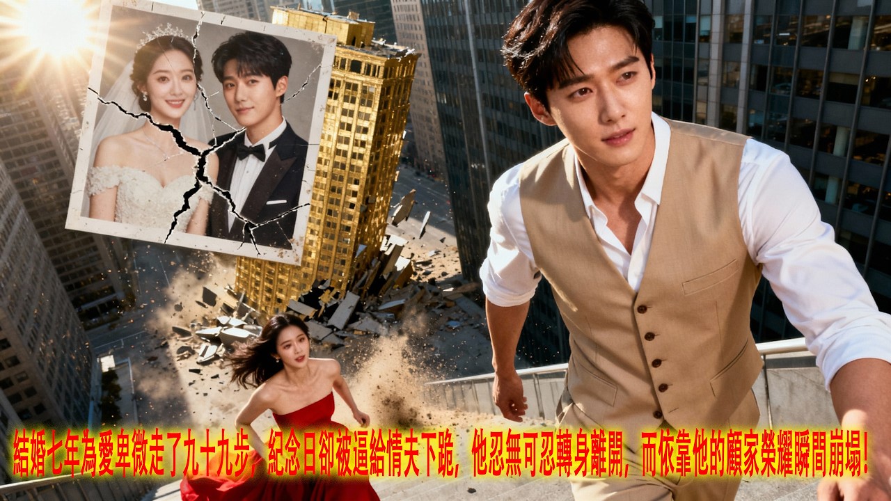 結婚七年為愛卑微走了九十九步，紀念日卻被逼給情夫下跪，他忍無可忍轉身離開，而依靠他的顧家榮耀瞬間崩塌！