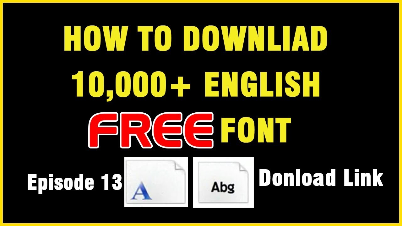 How to Download English font free | Tamil | Ep13
