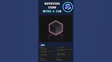 🤓 Rotation Cube 🤓 Using HTML CSS With Animation#css #html