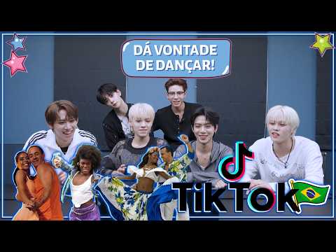 K-Pop Group Reacts to Brazilian Dances - TikTok Brazil (with SeventoEight)