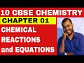 CHEMICAL REACTIONS and EQUATIONS CLASS 10 CBSE CHEMISTRY CHAPTER 1