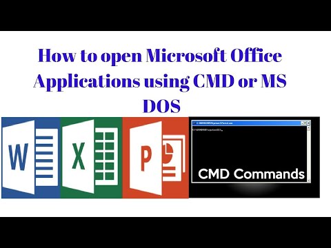 How to Start Microsoft word ,excel and PowerPoint from the Command Prompt