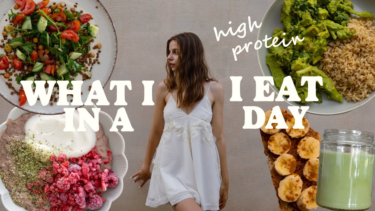 *HIGH PROTEIN* WHAT I EAT IN A DAY as a nutritionist /no protein powder / whole food plant-based