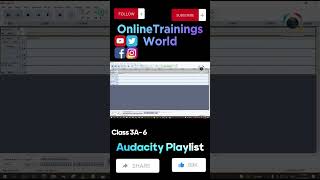 Selection Draw and Envelope tool in Audacity will help you Class 3A- 6 #OnlineTrainingsWorld