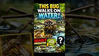 This Bug Walks on Water… and Hunts Like an Assassin #WaterStrider #NatureDocumentary #wildlife
