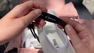 MIU MIU MESH BALLETS UNBOXING