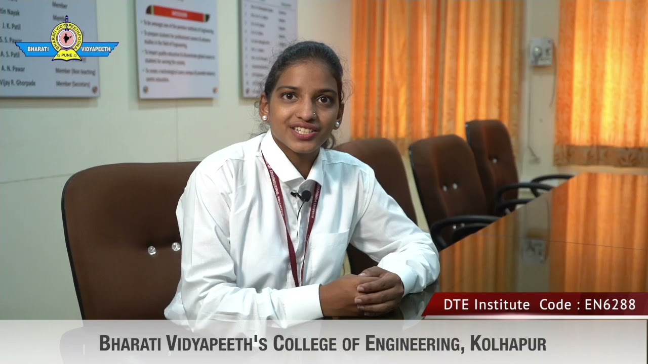 Bharati Vidyapeeth's College of Engineering -Kolhapur-Best Alumni-Vaishnavi Kupate ETC