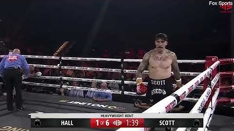 Curtis Scott knocks out Barry Hall in just 30 SECONDS