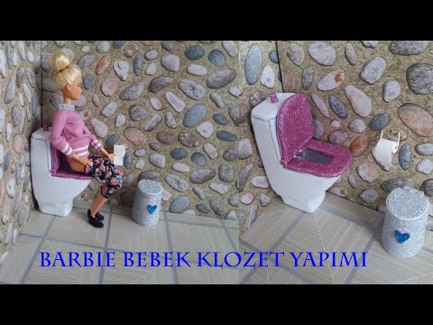 Barbie Bebek Klozet Yapımı - Mini Klozet Nasıl Yapılır? - DIY Oyuncak Klozet