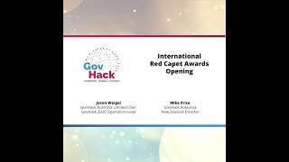 GovHack 2020 Red Carpet Awards Introduction