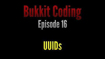 Bukkit Coding 1.11 | Episode 16 - UUIDs
