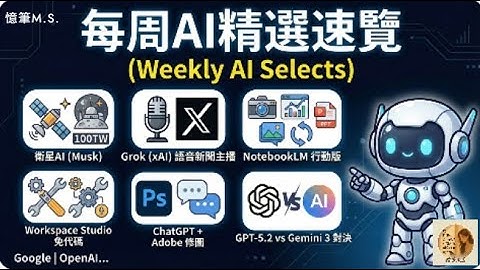 2025.12.12每周AI精選速覽 (GPT-5.2登場、NotebookLM手機新功能、馬斯克推衛星AI、ChatGPT修圖...)