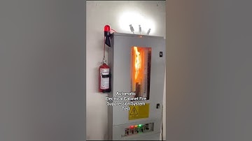 Automatic Electrical Cabinet Fire Suppression System Test #shorts