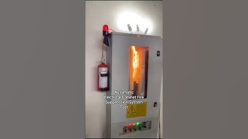Automatic Electrical Cabinet Fire Suppression System Test #shorts