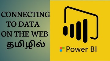 Connecting to Data on the web source in Power BI in TAMIL language.