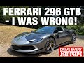 Ferrari 296 gtb  was i wrong will this convert me to a hybrid supercar future  thecarguystv