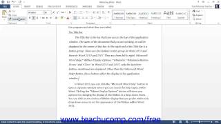 Word 2013 Tutorial The Format Painter Microsoft Training Lesson 5.3