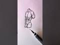 The "Toji Physique" drawing cheat code 🐛💪 #foryou #drawing #art #shorts #howtodraw #howtodraw #fyp