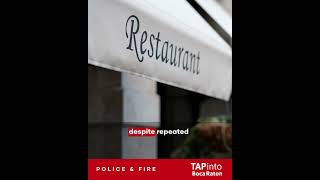 A man was arrested after allegedly skipping out on a local restaurant bill #shorts
