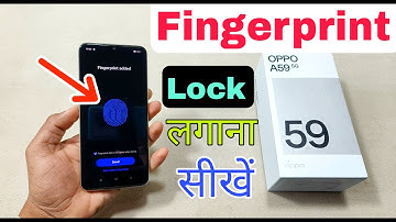 Oppo A59 5G Fingerprint Lock Settings | How To Set Fingerprint Lock in Oppo A59 5G |