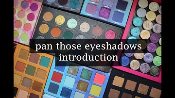 pan those eyeshadows 2022 | intro
