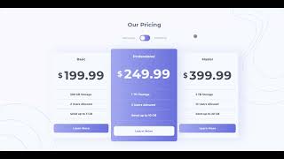 【作品Demo】Frontend Mentor - Pricing component with toggle