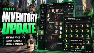 New Grid Style, Custom Item Sizes & Metadata Item Stacking | TGIANN Inventory Update