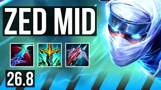 ZED vs SYLAS (MID) | 47K damage | EUW Challenger | 26.8