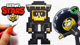 How To Draw Poco Brawl Stars Pixel Art Youtube