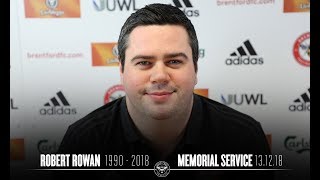 Robert Rowan Memorial Service