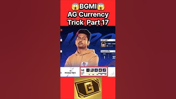BGMI AG Currency Trick Part-17 😱| #bgmi #shortvideo #pubg