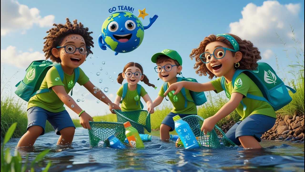 Eco Warriors 🌍 | Earth Day Poem & Eco Nursery Rhyme for Kids | Save the Planet Song