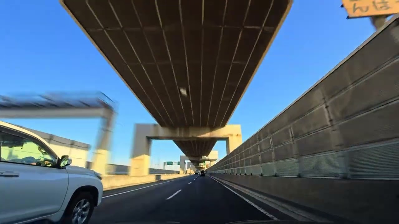 豊洲 首都高 常磐道 守谷SA 車載動画2倍速 tokyo expway dashcam speedx2.0