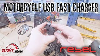 Honda Rebel CMX500 Mods: Installing MEIRIYFA USB Fast Charger