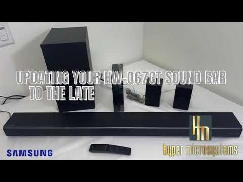 Updating your Sound bar to the latest Firmware update - YouTube