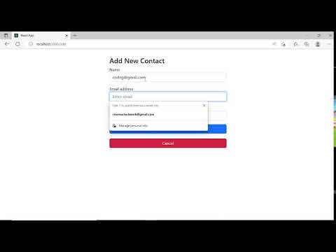 coding ninja skill  test 2 react contact list app
