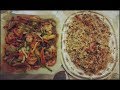 سمك فيليه بالخضارمع رز مشكل بالخضار والربيان