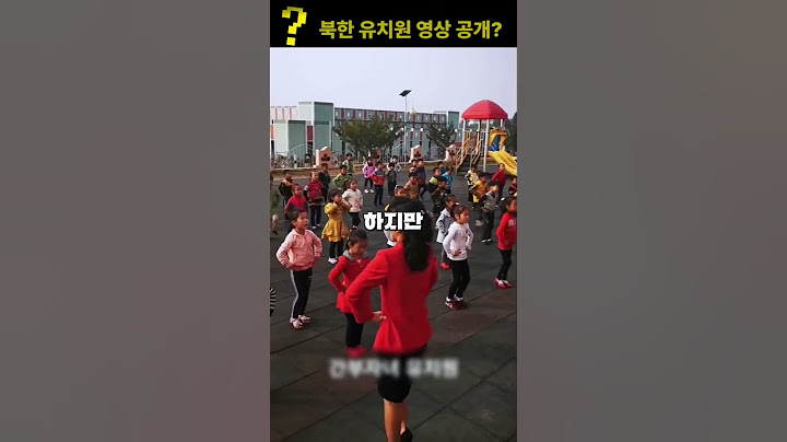 북한 유치원 영상이 몰래 공개됐다?